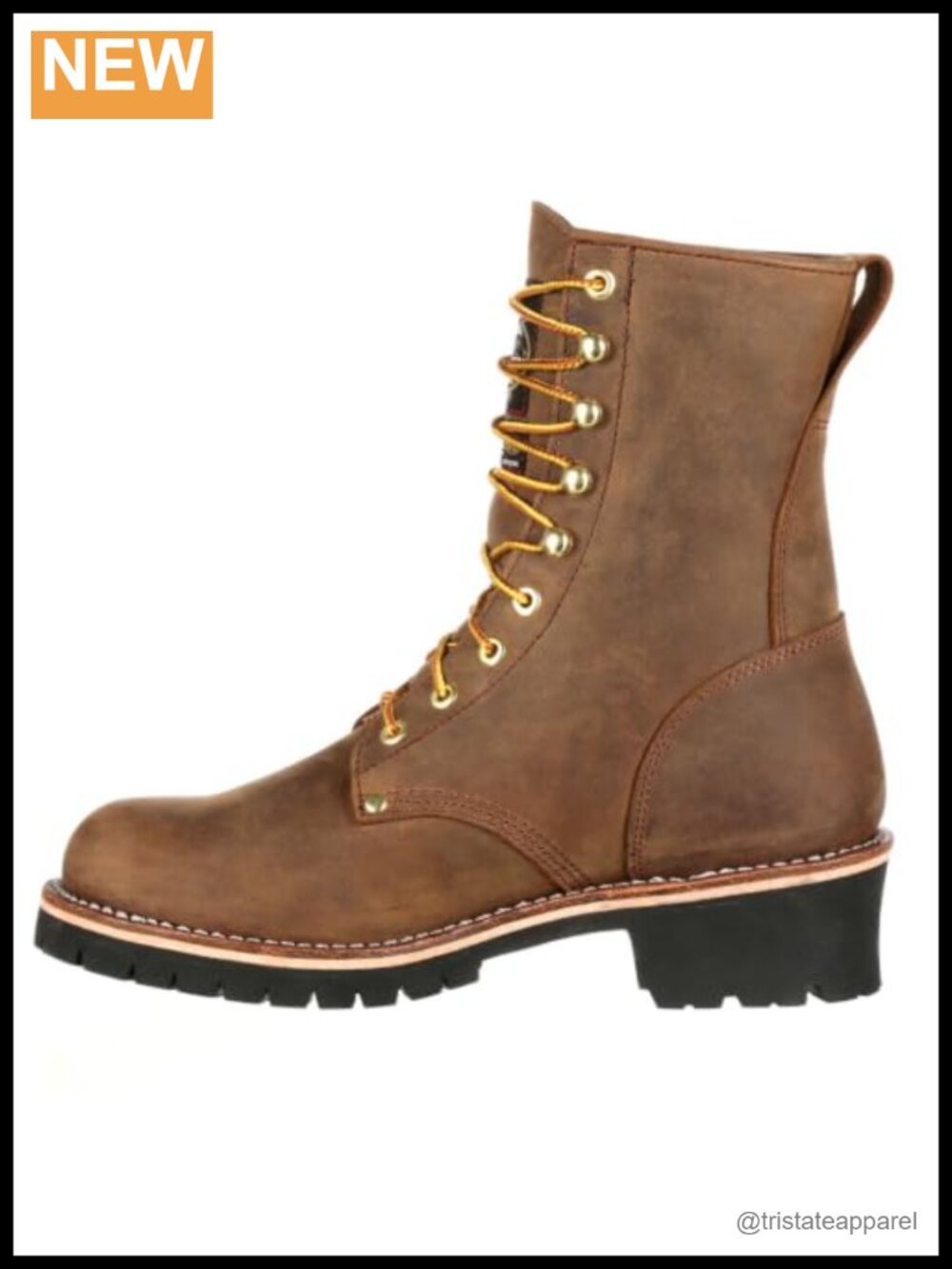 Insulated Logger Work Boots Steel Toe Full-Grain Leather Goodyear Welt